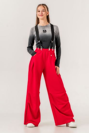 9-15 Yaş Butterfly Love Kız Çocuk 3'Lü Takım -Antrasit/Kırmızı-