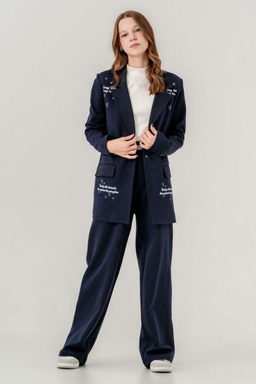 9-15 Yaş Nişantaşı Love Fashion Kız Çocuk Takım -Lacivert-