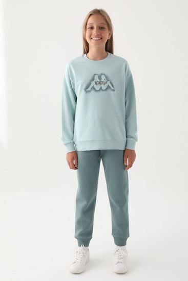 7-16 Yaş KAPPA Kız Çocuk Sweat -Yeşil-