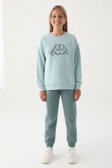 7-16 Yaş KAPPA Kız Çocuk Sweat -Yeşil-