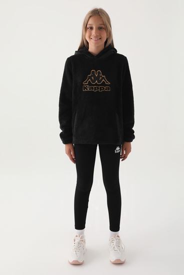 7-16 Yaş KAPPA Kız Çocuk Sweatshırt -Siyah-