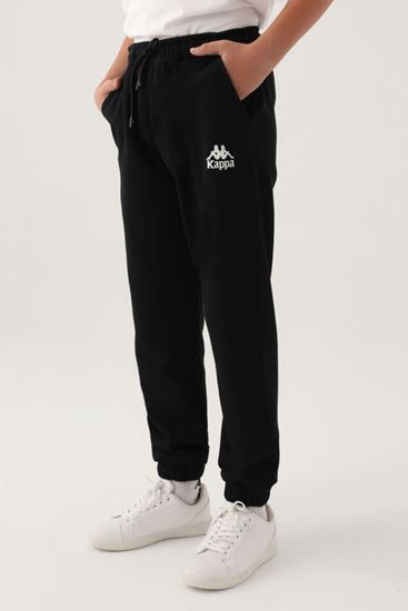 7-16 Yaş KAPPA Unısex Çocuk Eşofman Altı -Siyah-