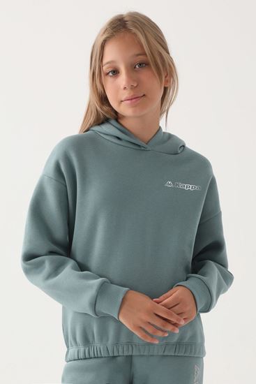 7-16 Yaş KAPPA Kız Çocuk Sweatshırt -Yeşil-