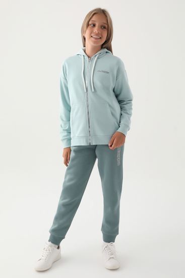 7-16 Yaş KAPPA Kız Çocuk Hırka -Yeşil-