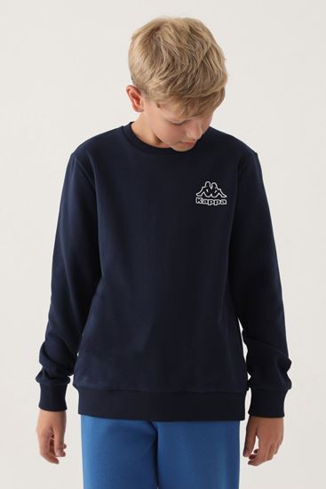 7-16 Yaş KAPPA Erkek Çocuk Sweat -Lacivert-