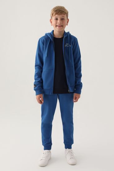 7-16 Yaş KAPPA Erkek Çocuk Hırka -Mavi-
