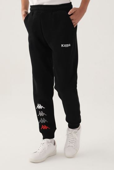 7-16 Yaş KAPPA Unısex Çocuk Eşofman Altı -Siyah-