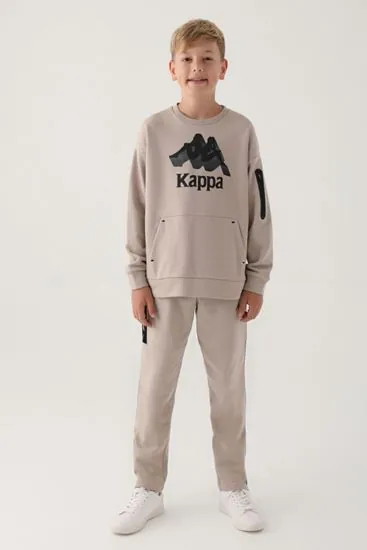 7-16 Yaş KAPPA Erkek Çocuk Sweat -Bej-