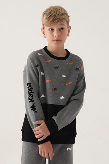 7-16 Yaş KAPPA Erkek Çocuk Sweat -Antrasit-