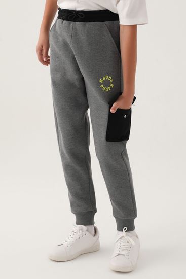 7-16 Yaş KAPPA Unısex Çocuk Eşofman Altı -Antrasit-