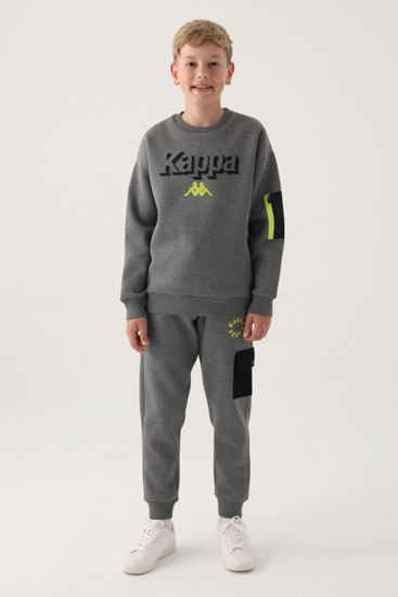7-16 Yaş KAPPA Erkek Çocuk Sweat -Antrasit-