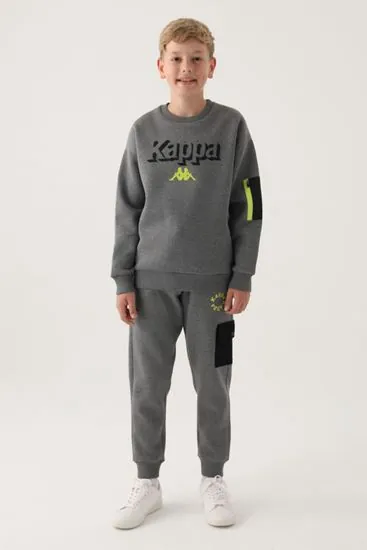 7-16 Yaş KAPPA Erkek Çocuk Sweat -Antrasit-