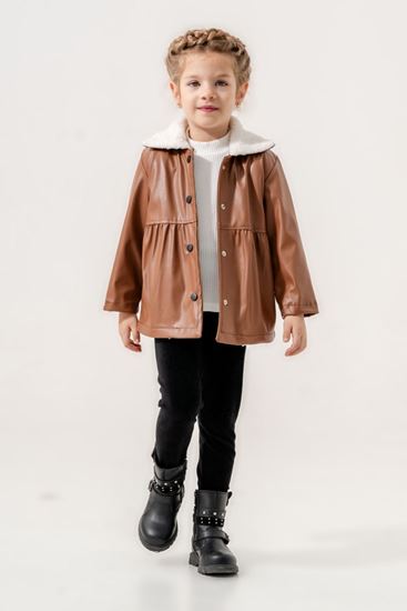 4-7 Yaş Rana Nişantaşı Kız Çocuk 3'Lü Takım -Tatlı Kahve-