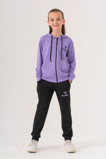7-16 Yaş Bukkennes School Kız Çocuk Eşofman Takım -Lila-
