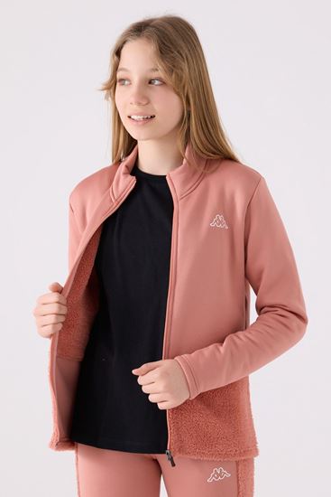 5-16 Yaş KAPPA Kız Çocuk Fullzip Hırka Ceket- Retro Pembe-
