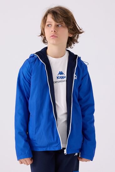 5-16 Yaş KAPPA Erkek Çocuk Premium Yağmurluk  -Mavi-