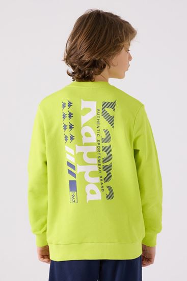 5-16 Yaş KAPPA Erkek Çocuk Sweat -Fıstık Yeşili-
