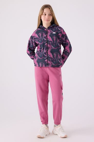 5-16 Yaş KAPPA Kız Çocuk Premium Yağmurluk -Fuşya-