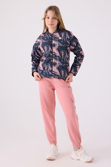 5-16 Yaş KAPPA Kız Çocuk Premium Yağmurluk -Pudra-