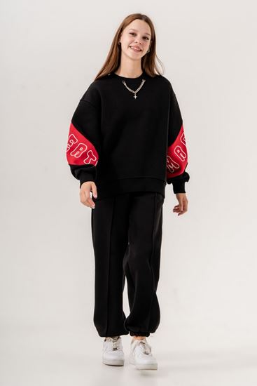 9-15 Yaş Premium Your Own Kız Çocuk Takım -Siyah V2-