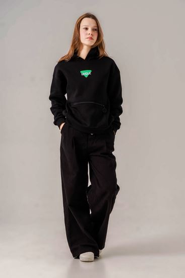 9-15 Yaş Unıque Gree Kız Çocuk Takım -Siyah-