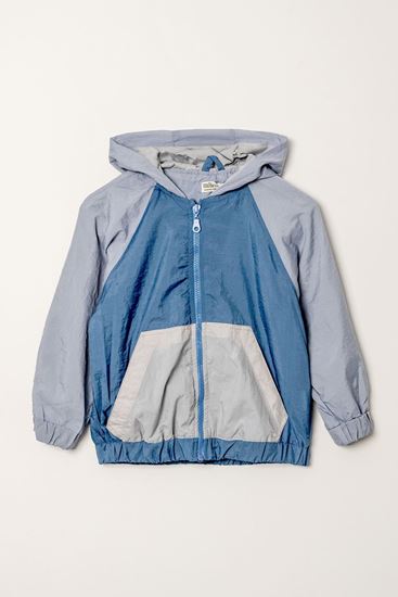 5-10 Yaş Cool Design Erkek Çocuk Su İtici Yağmurluk -Modern Mavi-