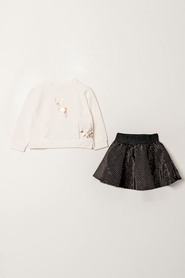 1-4 Yaş Merry Year Kız Çocuk Takım -Vizon-