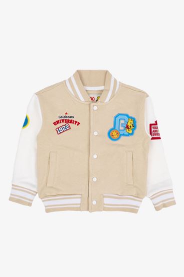 4-10 Yaş Lisanslı Haribo Unısex Çocuk Kolej Ceket -Latte-