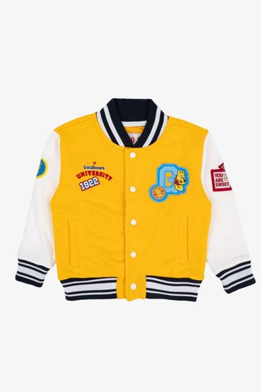 4-10 Yaş Lisanslı Haribo Unısex Çocuk Kolej Ceket -Sarı-