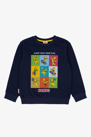 3-10 Yaş Lisanslı Haribo Unısex Çocuk Sweat -Siyah-