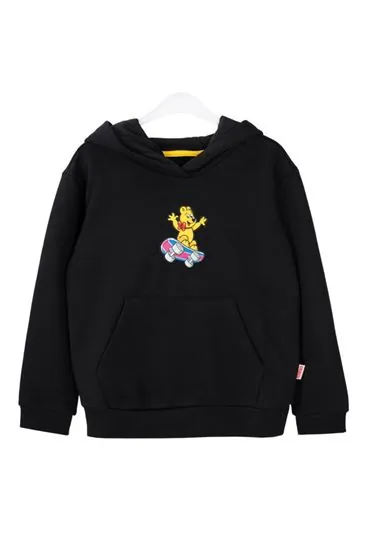 3-10 Yaş Lisanslı Haribo Unısex Çocuk Sweatshırt -Siyah-