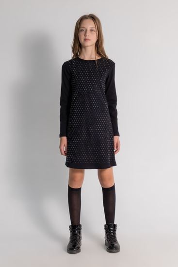 9-14 Yaş Magic Mussness Kız Çocuk Elbise -Siyah-