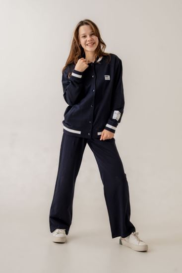 9-15 Yaş Sagazala College Kız Çocuk Eşofman Takım -Lacivert-