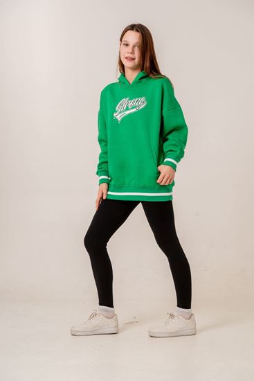 9-15 Yaş Unıque Strong Kız Çocuk -Sweatshırt -Benetton Yeşil-