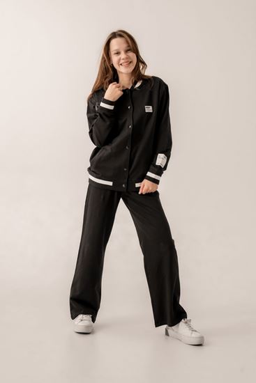 9-15 Yaş Sagazala College Kız Çocuk Eşofman Takım -Siyah-