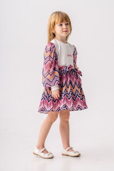 2-9 Yaş Rana Kız Çocuk Etekli Takım -Pembe-