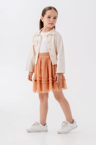 2-9 Yaş Fisto Cotto Kız Çocuk 3'Lü Takım -Caramel-