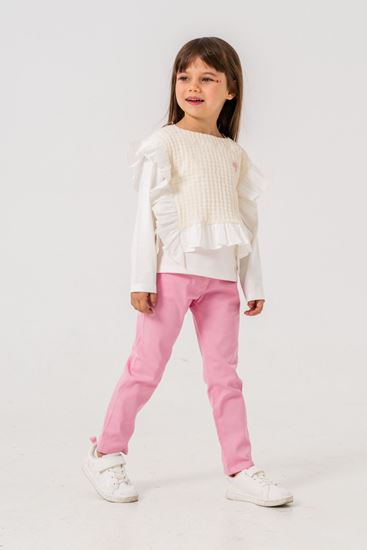 6-9 Yaş Butterfly Kız Çocuk 3'Lü Takım -Pembe-