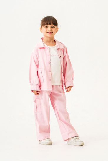 6-9 Yaş Miami Cotto Kız Çocuk 3'Lü Takım -Şeker Pembe-