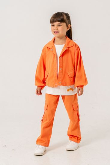 6-9 Yaş Sa Calobra Kız Çocuk 3'Lü Takım -Turuncu-