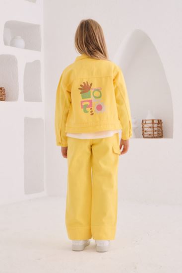 4-8 Yaş Love Bloom Kız Çocuk 3'Lü Takım -Sarı-