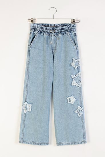 4-9 Yaş Magic Mussness Kız Çocuk Pantolon -Mavi-