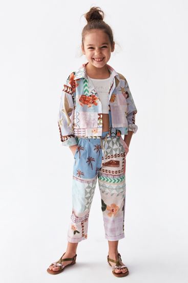 4-8 Yaş Adı Şahane Kız Çocuk Takım -Renkli-