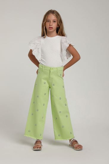 4-14 Yaş Glória Premium New  Kız Çocuk 3'Lü Takım-Fıstık yeşili