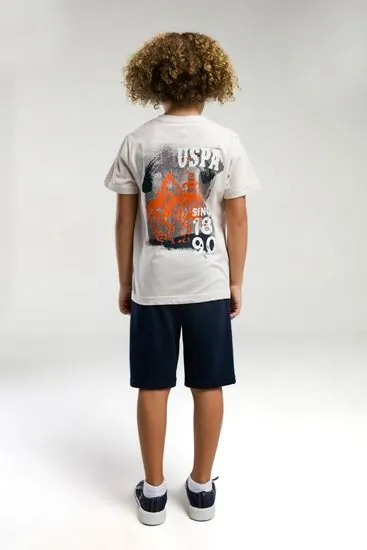 4-15 Yaş Lisanslı Us Polo ASSN Erkek Çocuk Takım-Taş