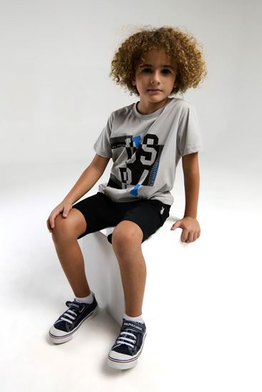 4-15 Yaş Lisanslı Us Polo ASSN Erkek Çocuk Takım-Uzay Grisi