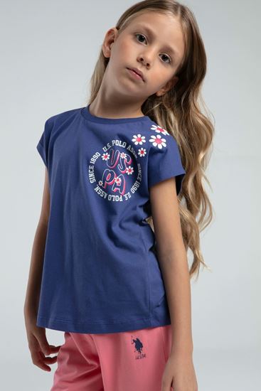 4-15 Yaş Lisanslı Us Polo ASSN Kız Çocuk Takım-İndigo