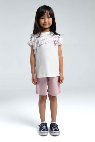 4-15 Yaş Lisanslı Us Polo ASSN Kız Çocuk Takım-Leylak