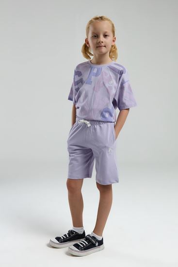 4-15 Yaş Lisanslı Us Polo ASSN Kız Çocuk Takım-Lila