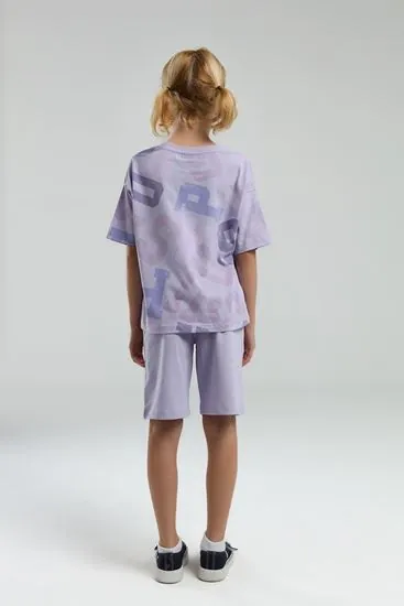 4-15 Yaş Lisanslı Us Polo ASSN Kız Çocuk Takım-Lila